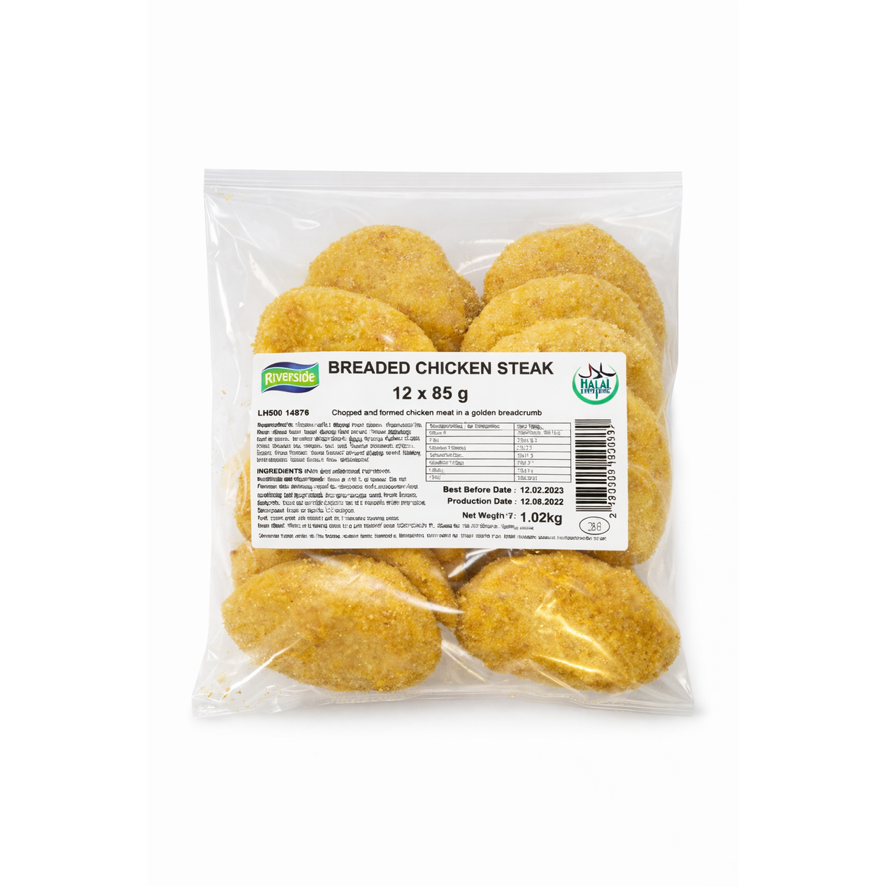 RIVERSIDE CHICKEN STEAK (85GX12) - 1.02KG