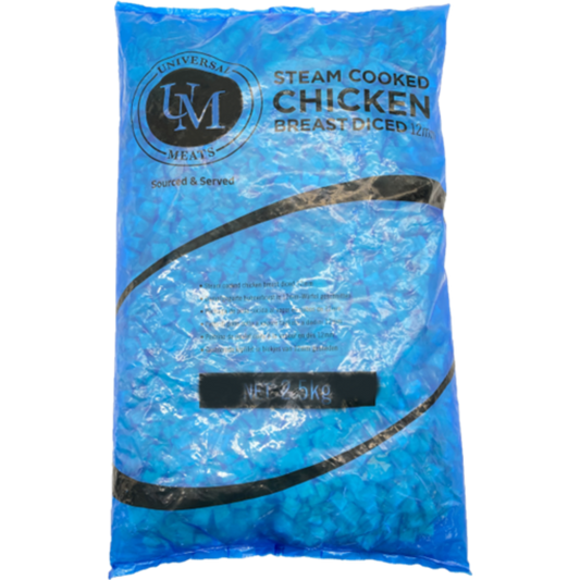 UM PLAIN CHICKEN DICED - 4X2.5KG